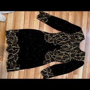 Vintage 80’s Silk Sequence Fabulous Dress